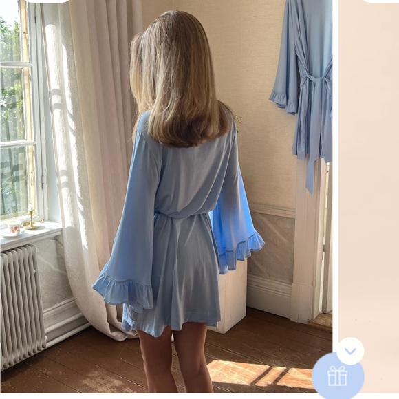 Go Slow Short Robe Blue - Picture 5 of 8